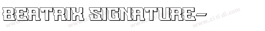 Beatrix Signature字体转换